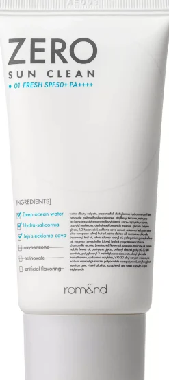 rom&nd Zero Sun Clean 02 Tone Up