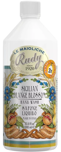 RudySicilian Orange Blossom Le Maioliche Hand Wash Refill 1000 ml