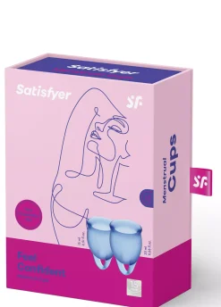 Satisfyer Feel Confident Menstrual Cup Dark Blue