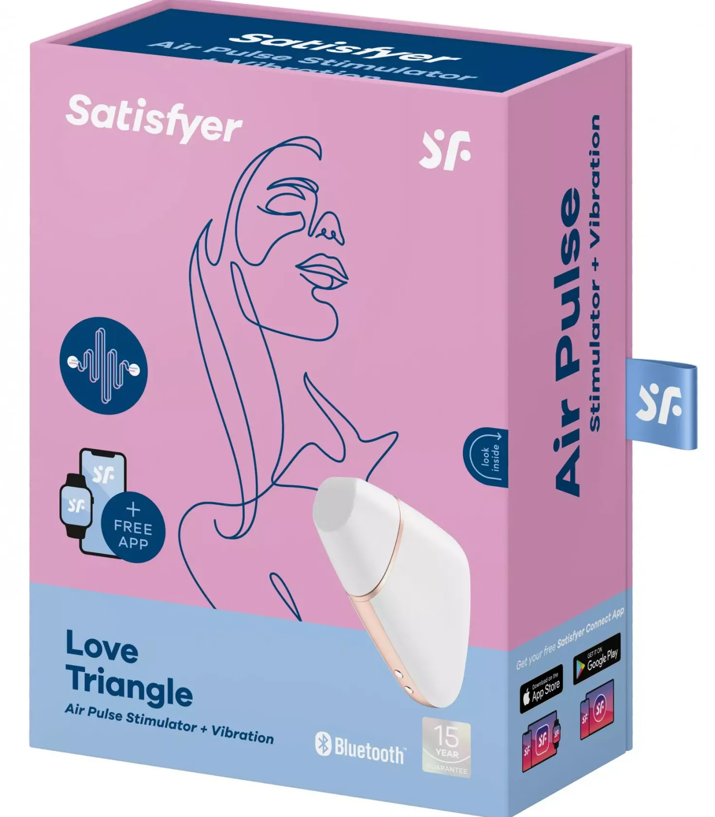 Satisfyer Love triangle incl. Bluetooth and App White