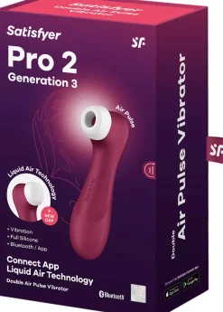 Satisfyer Pro 2 Generation 3 Connect App Wine Red