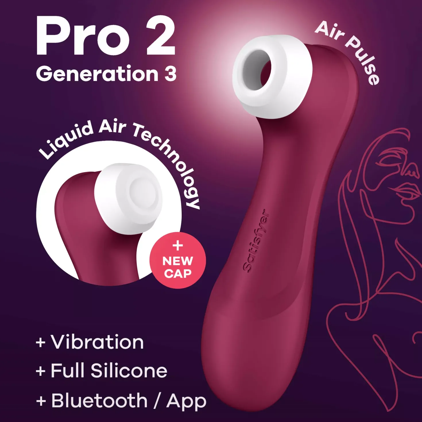 Satisfyer Pro 2 Generation 3 Connect App Lilac