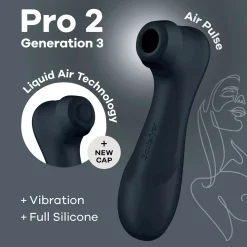 Satisfyer Pro 2 Generation 3 with Liquid Air Black