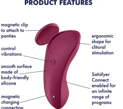 Satisfyer Sexy Secret Wine Red