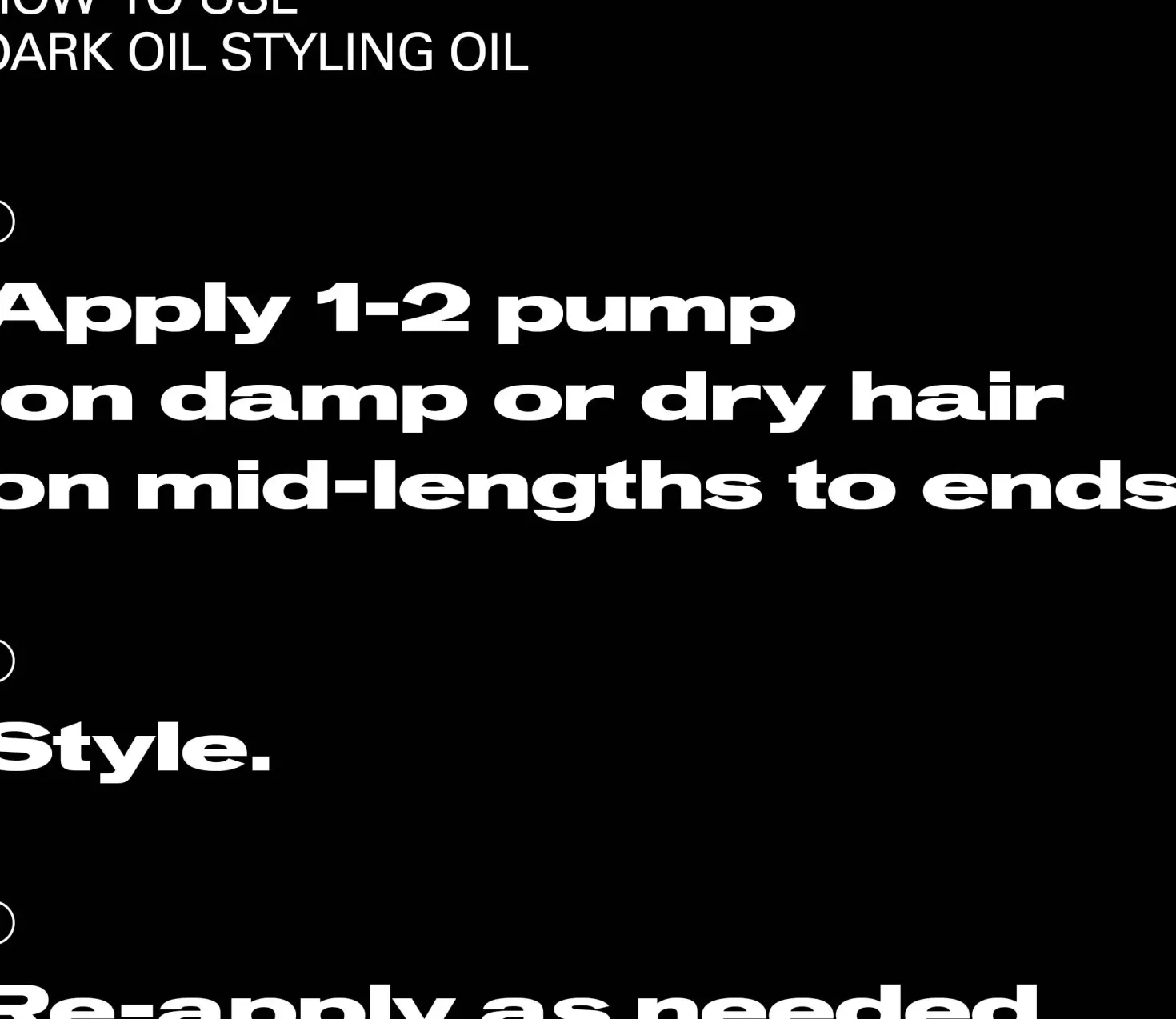 Sebastian ProfessionalDarkOil Smooth and Shine Styling Oil 100 ml