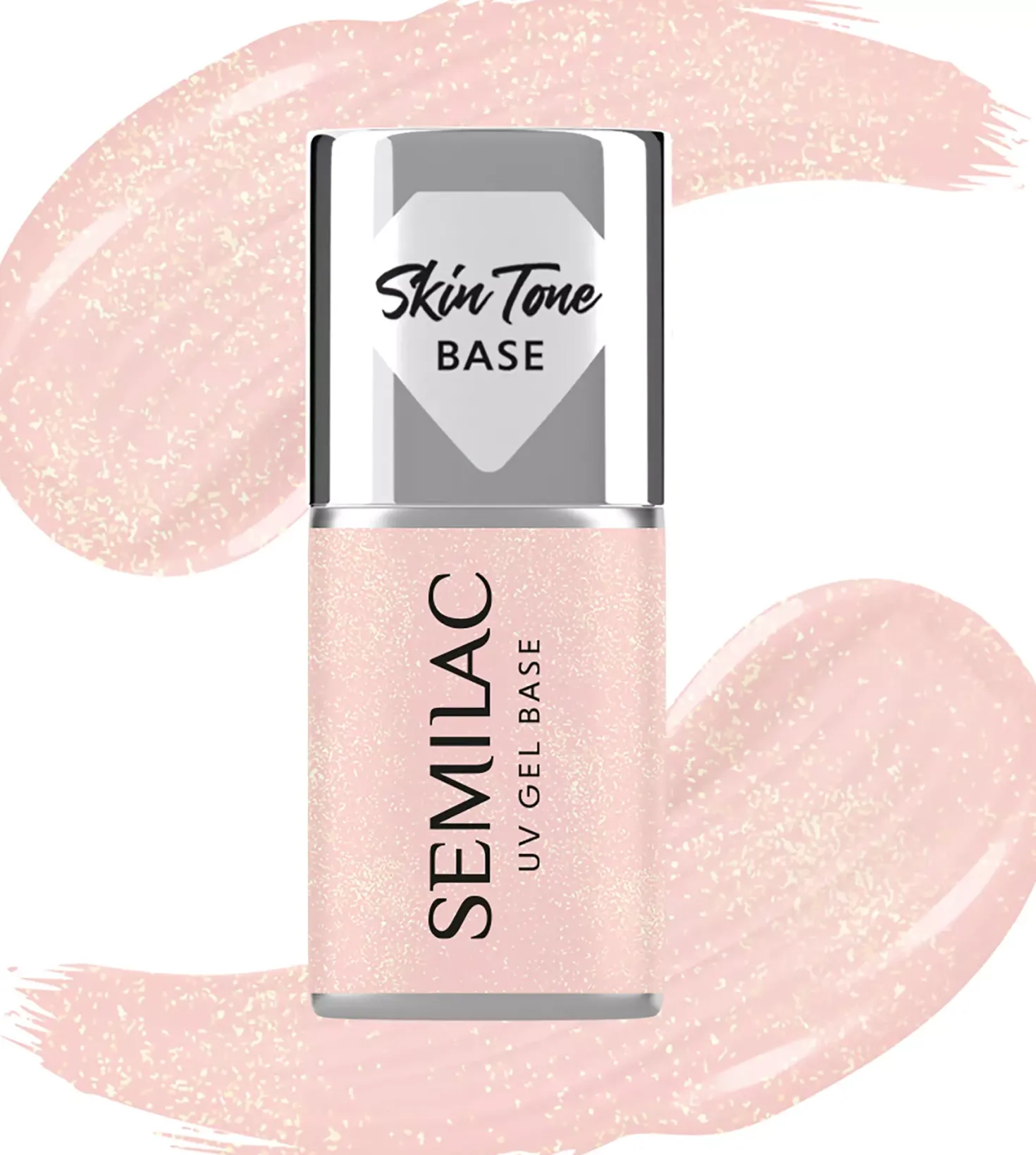 SEMILAC UV Gel Base Fiber Base Pink Milk