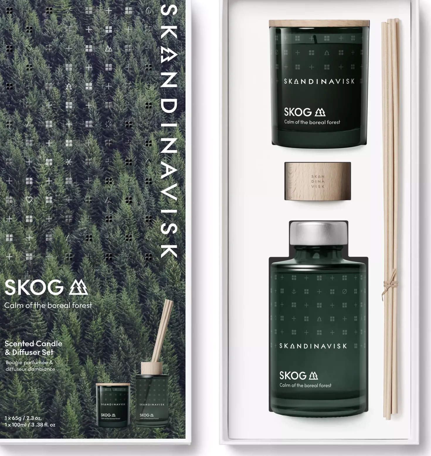 SkandinaviskSKOG Scented Candle & Diffuser Set