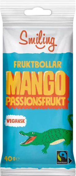 Smiling Fruktbollar Mango/Passion 40 g