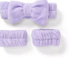 Soft Spell Headband & Wristband Set – Makeup Spa Set