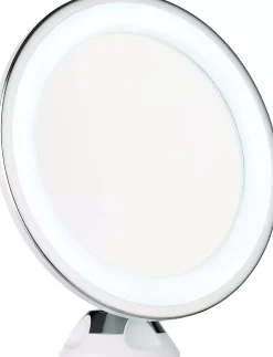 Soft Spell LED Makeup Mirror with Suction Cup – 5x Magnification