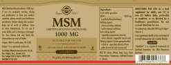 Solgar MSM 1000 mg Tablets 60 stk
