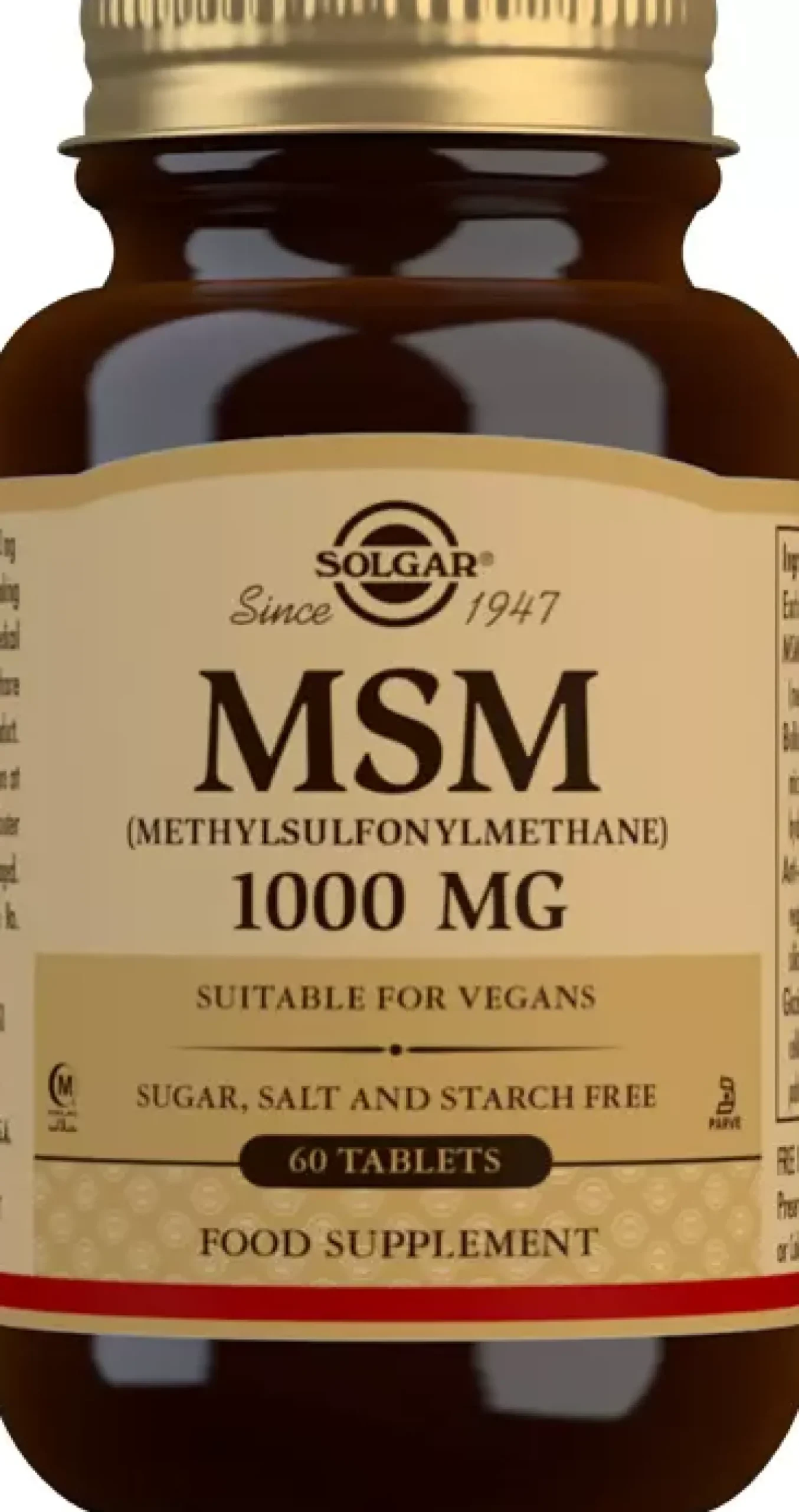 Solgar MSM 1000 mg Tablets 60 stk