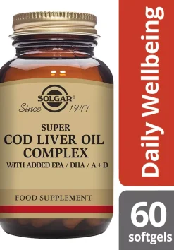 Solgar Super Cod Liver Oil Complex Softgels 60 stk