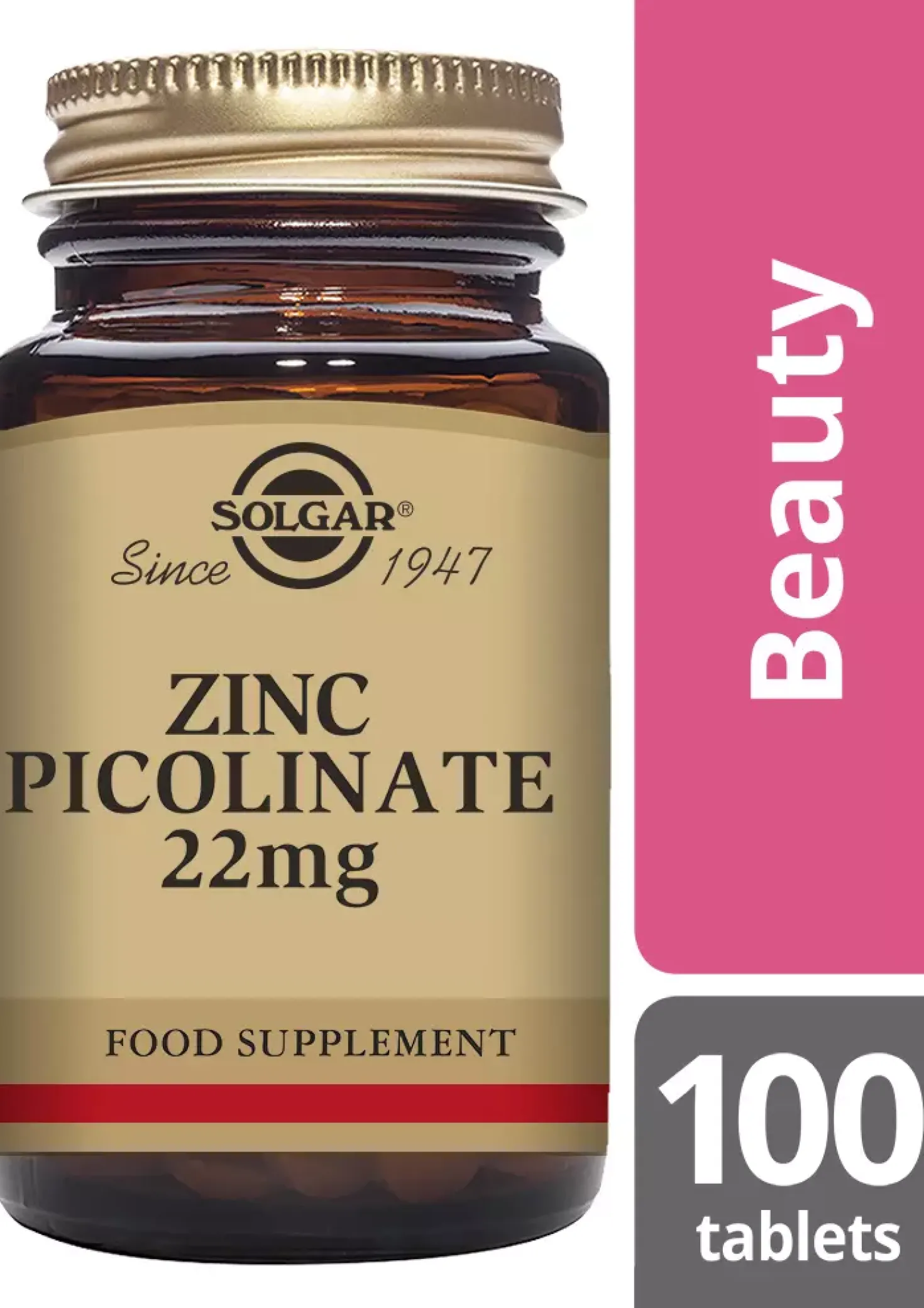 Solgar Zinc Picolinate 22 mg Tablets 100 stk