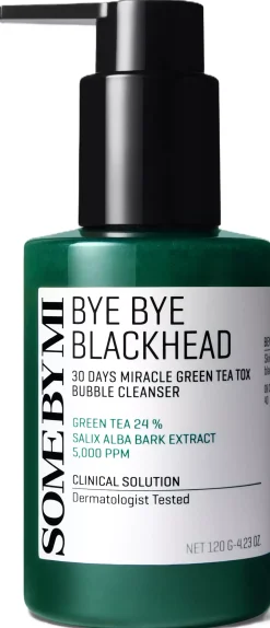 SOME BY MI Bye Bye Blackhead 30 Days Miracle Green Tea Tox Bubble Cleanser 120 stk