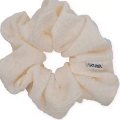 SUI AVA Ea Zig-Zag Scrunchie Cream