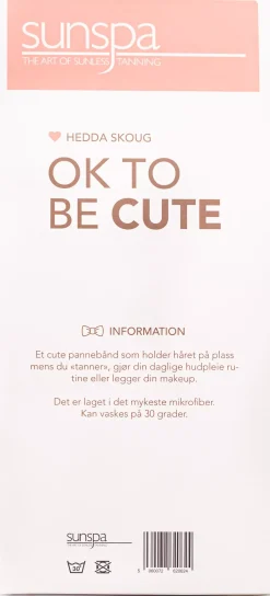 SunspaHedda Skoug X SunSpa OK To Be Cute Headband Beige