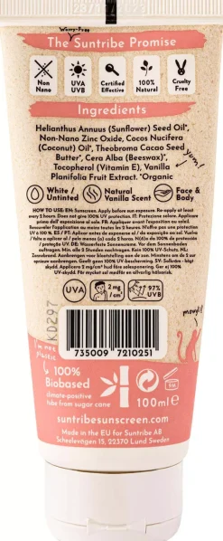 SuntribeSun Care Suntribe All Natural Mineral Kids Vanilla Sunscreen Spf 30
