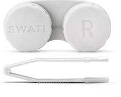 SWATI Cosmetics Lens Case & Tweezers