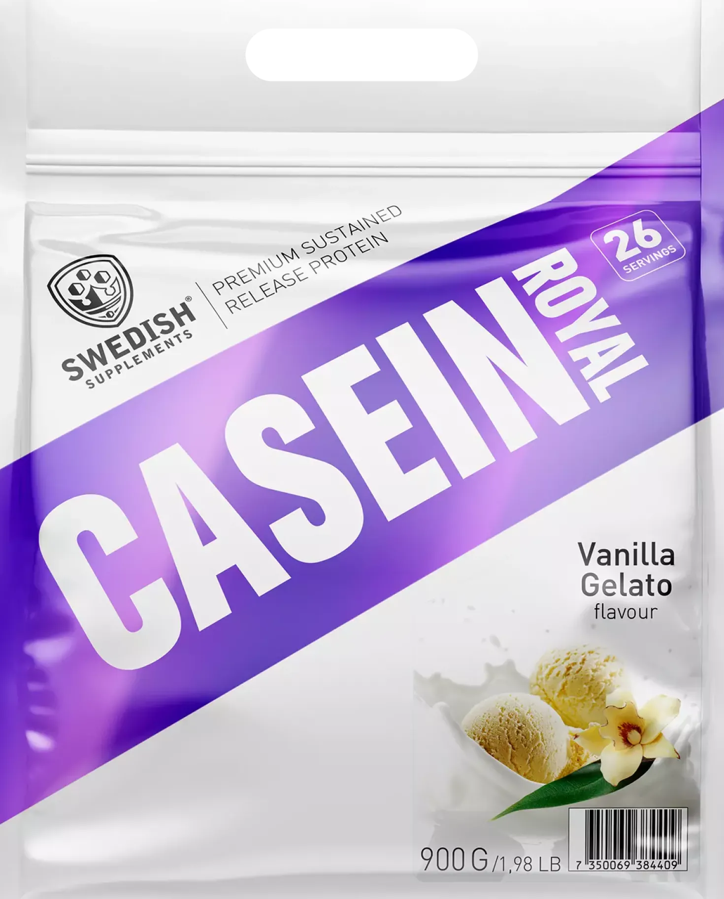 Swedish Supplements Casein Royal - Vanilla gelato 900 g