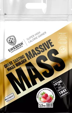 Swedish Supplements Massive Mass 3,5kg - Wild Strawberry 3500 g