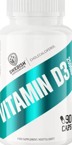 Swedish Supplements Vitamin D3 2500IU 90 stk