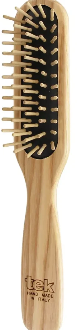 Tek Slim Rectangular Brush With Short Wooden Pins