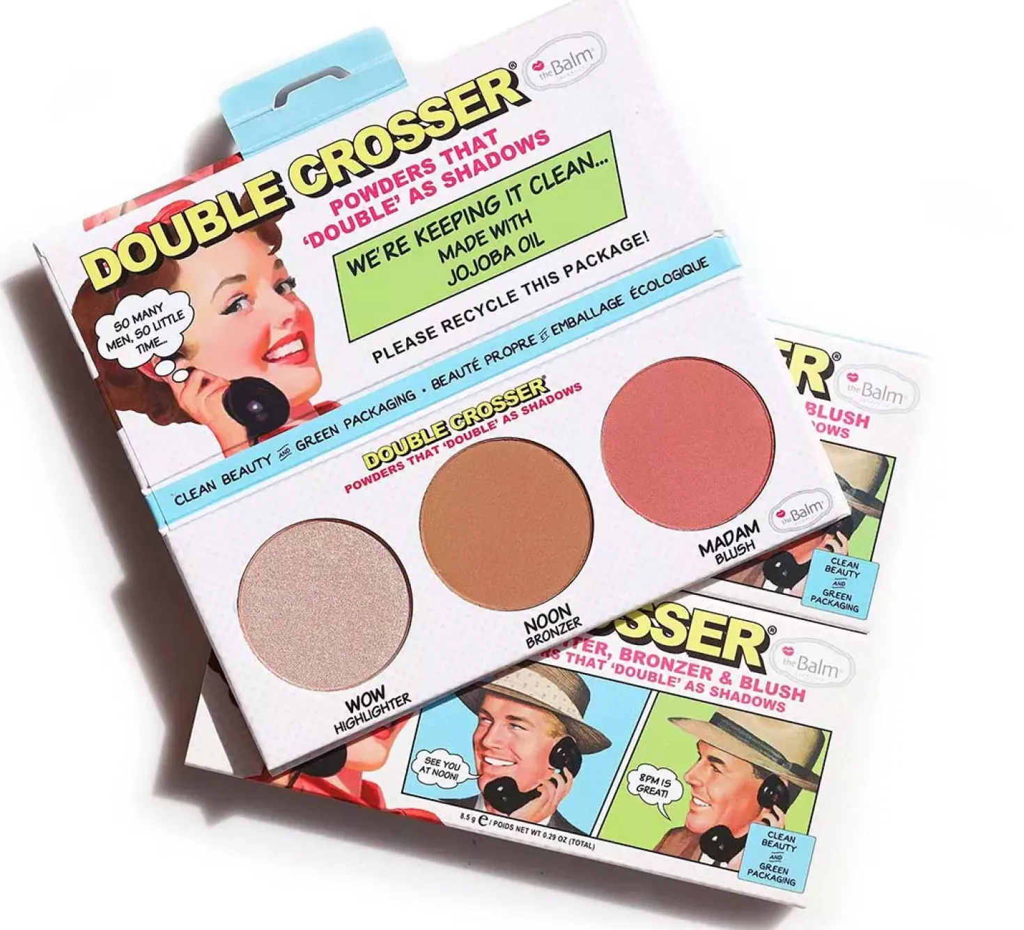 the Balm Double Crosser Highlighter, Bronzer & Blush Palette