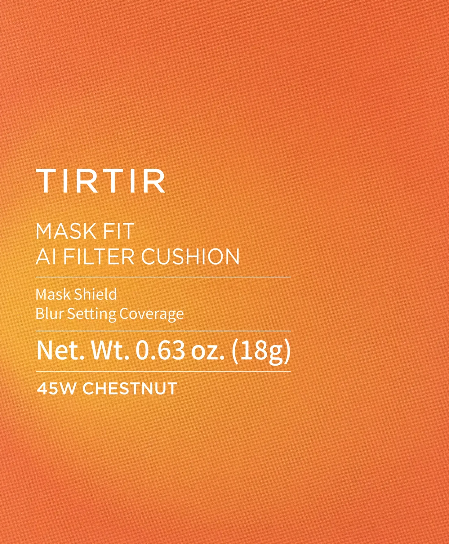 TIRTIR Mask Fit AI Filter Cushion 43N Deep Cocoa