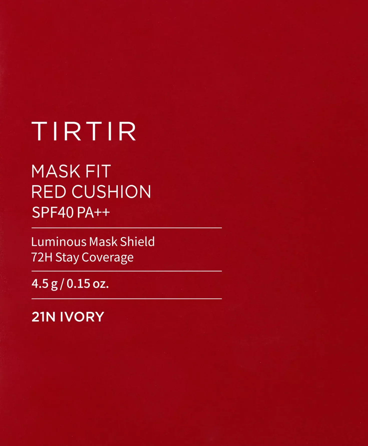 TIRTIR Mask Fit Red Mini Cushion 21N Ivory