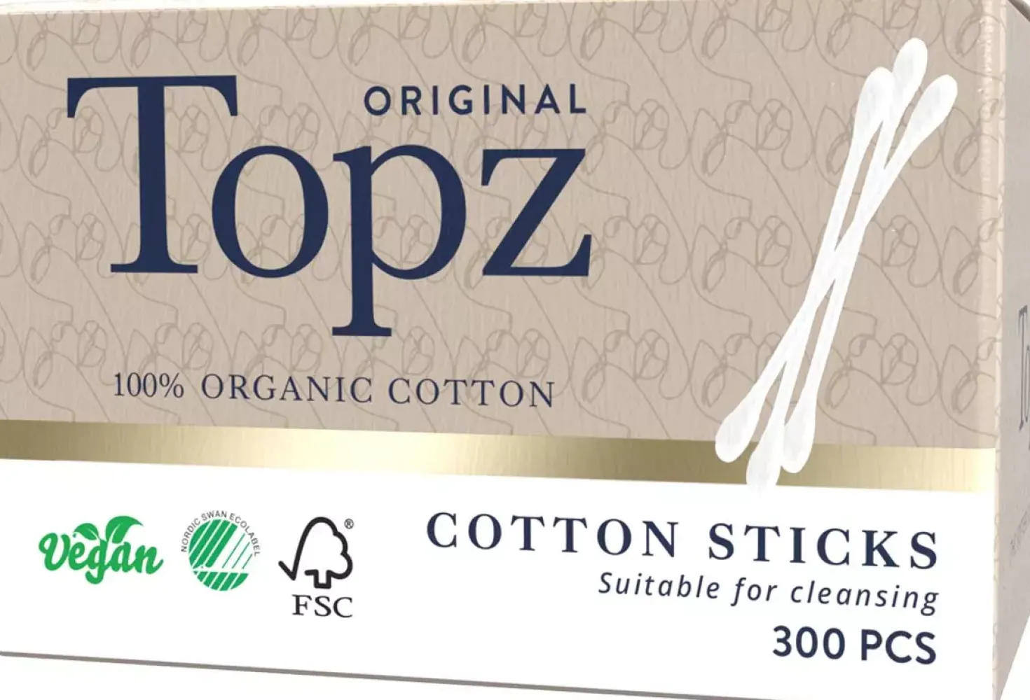 TopzPremium Cotton Sticks 300 stk