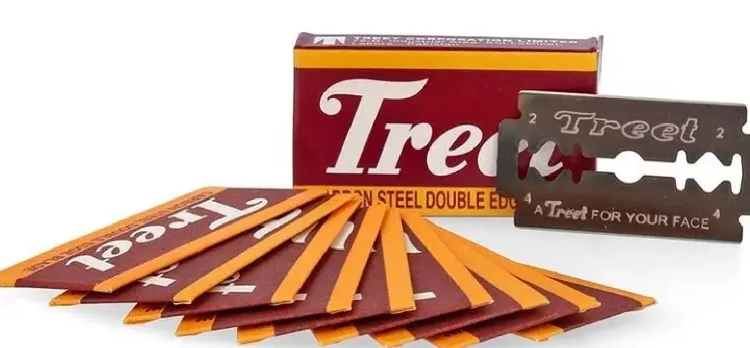 Treet Carbon Steel Double Edge Razor Blades 5-Pack 5 stk