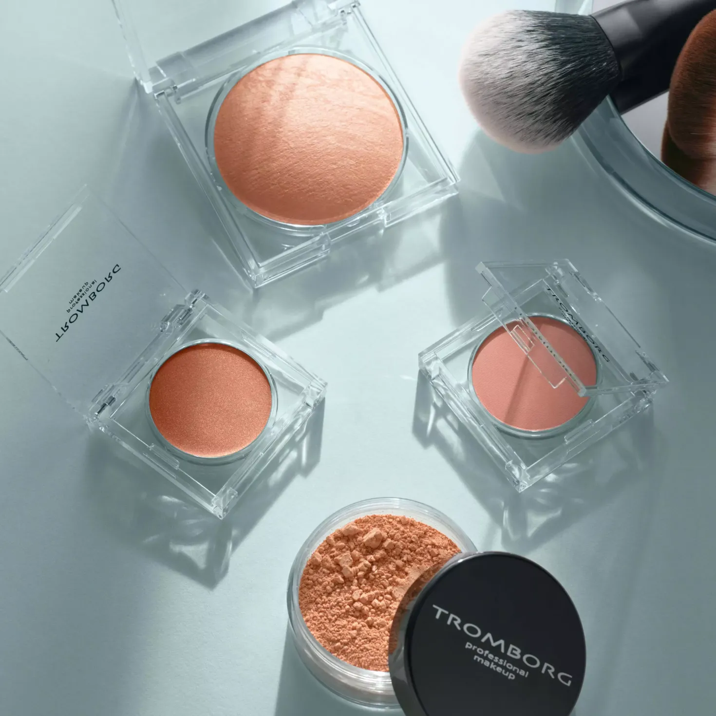 Tromborg Creamy Lip Cheek Eye Powder Misty Rose