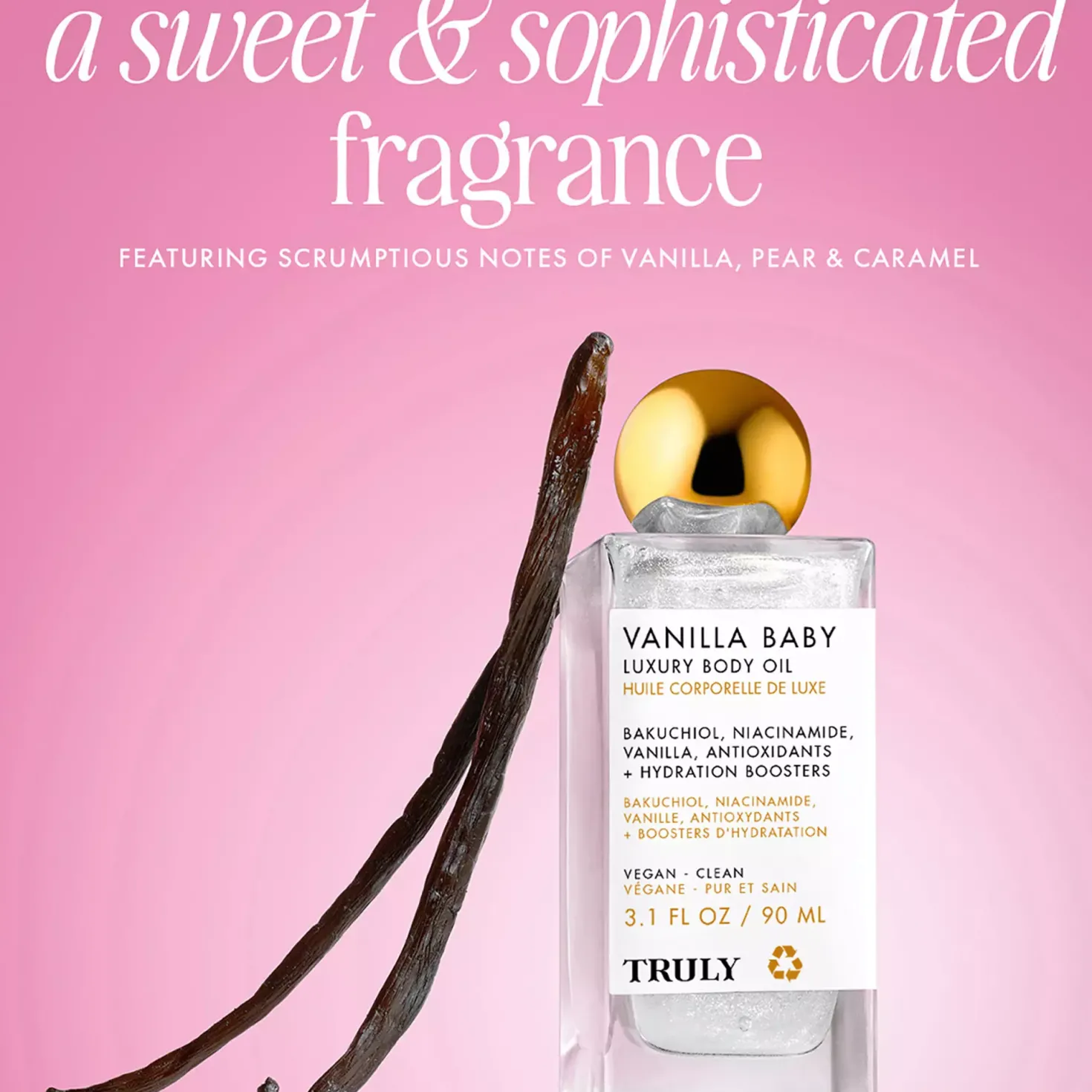 Truly Vanilla Baby Body Oil 90 ml
