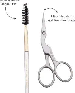Tweezerman Brow Shaping Scissors & Brush