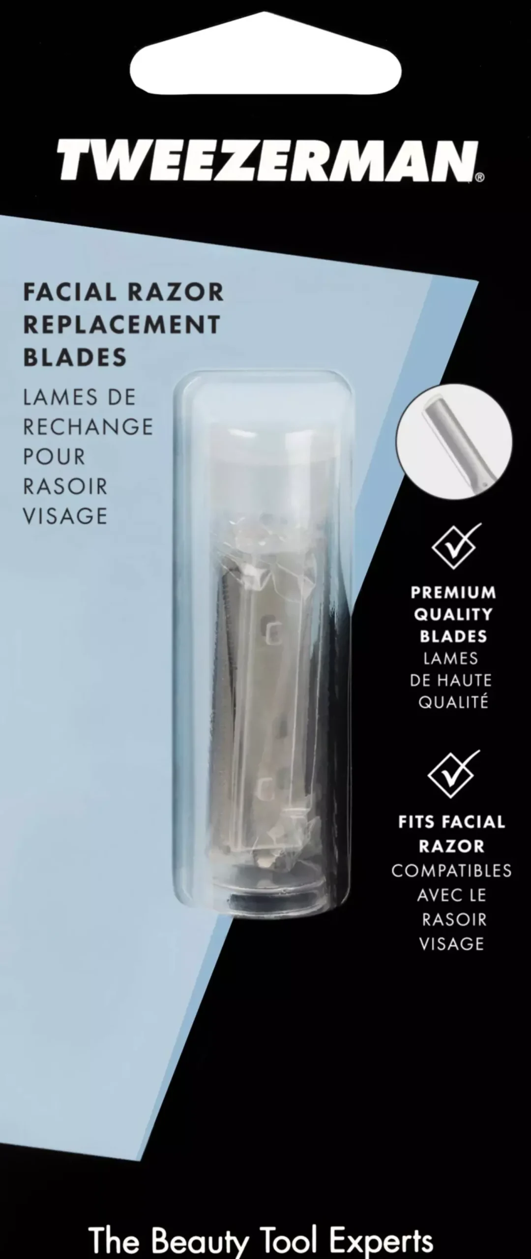 Tweezerman Facial Razor Replacement Blades