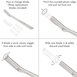 Tweezerman Facial Razor Replacement Blades