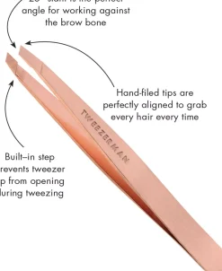Tweezerman Rose Gold Slant Tweezer