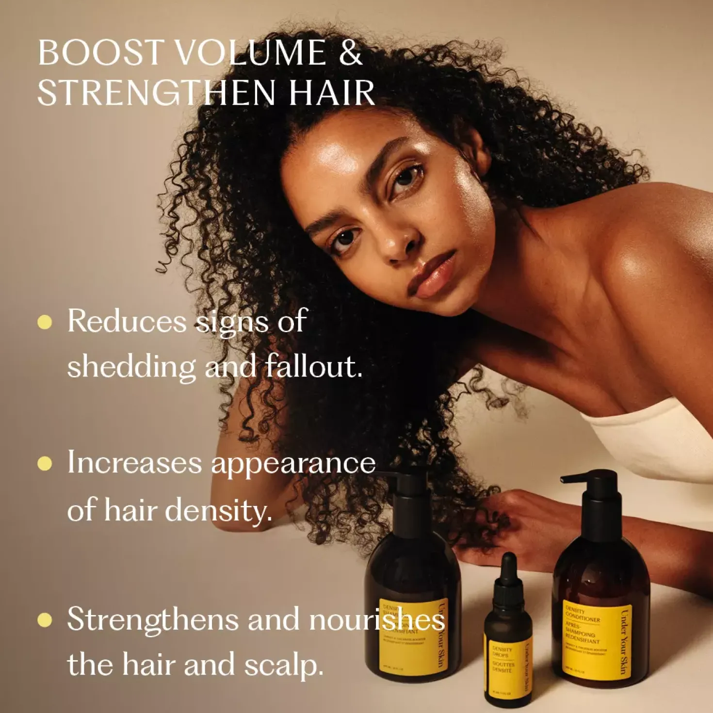 Under Your Skin Density Conditioner Boosts Thickness & Density Cucumber Mint 300 ml