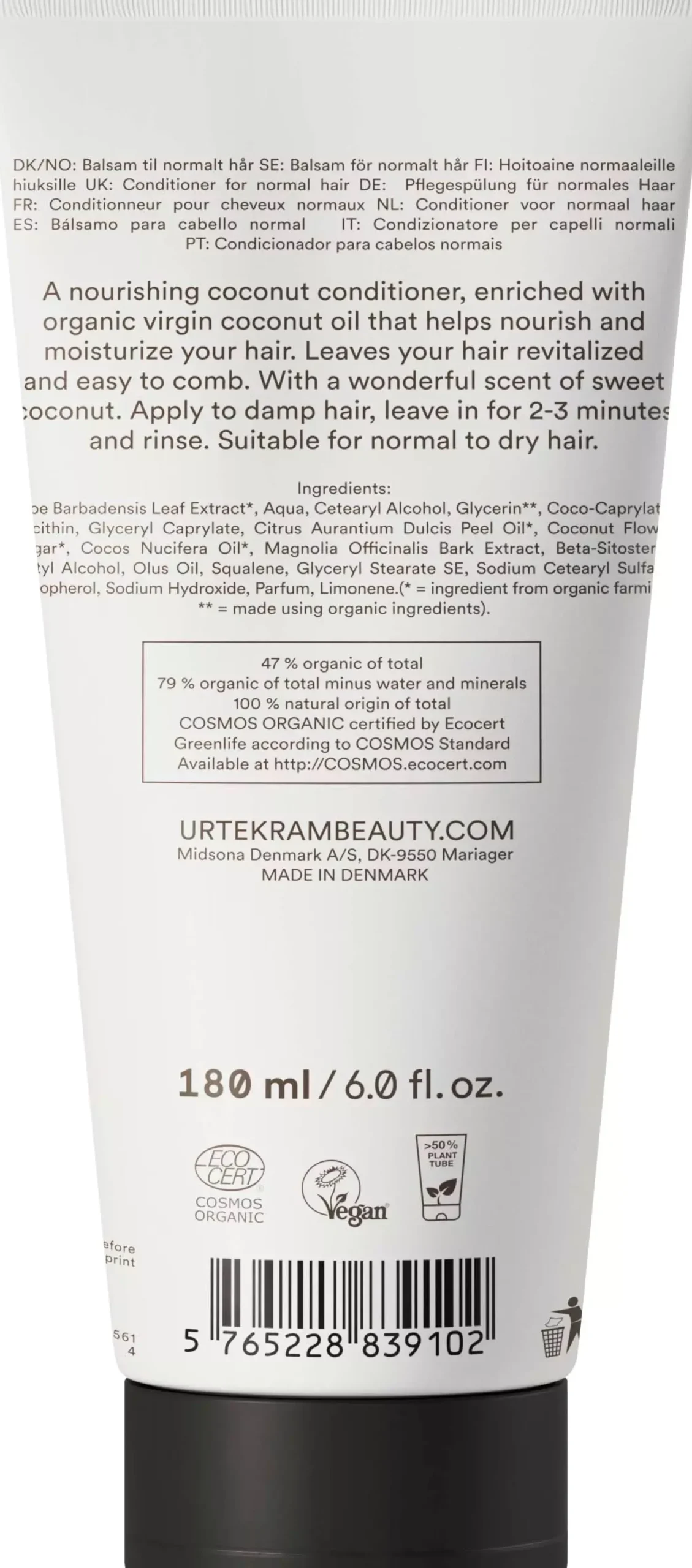 UrtekramCoconut Conditioner 180 ml