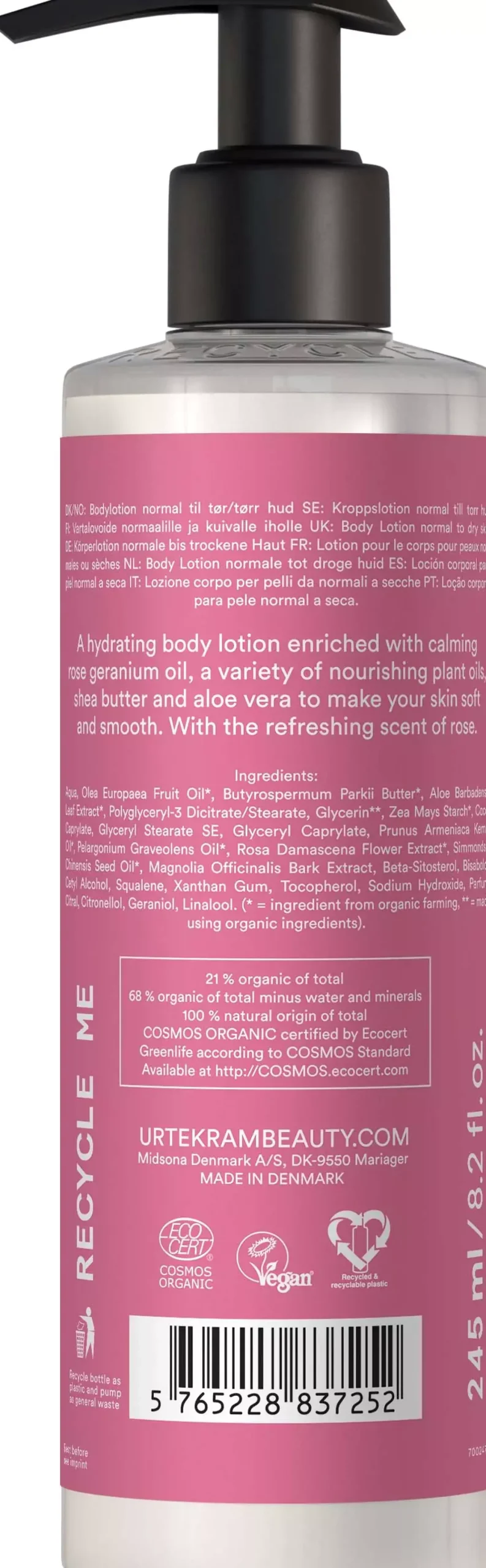 UrtekramRose Body Lotion 245 ml