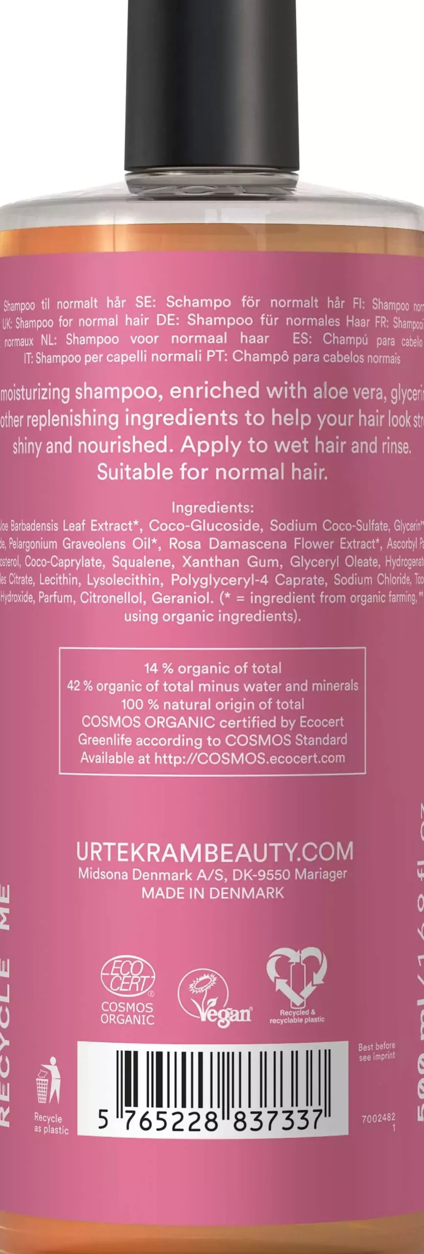 UrtekramRose For Normal Hair Shampoo Normal Hair 250 ml