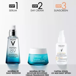 VICHYMineral 89 72H Moisture Boosting Cream Fragrance Free 50 ml