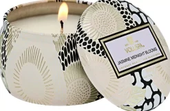 VoluspaJasmine Midnight Blooms Japonica 3-Wick Tin Candle 40h 340 g
