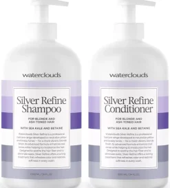 WatercloudsSilver Refine Shampoo 1000 ml & Conditioner 1000 ml