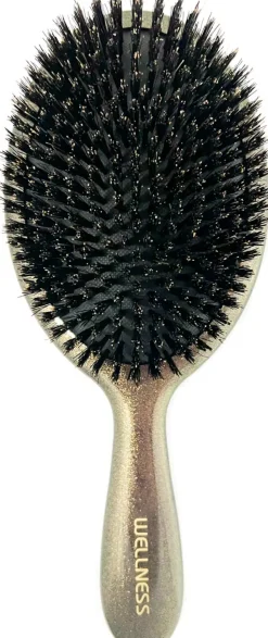 Wellness Premium Products Luxury Hair Brush With 100% Boar Bristles