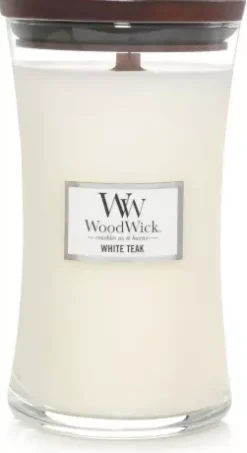 WoodWickWhite Teak Large Large